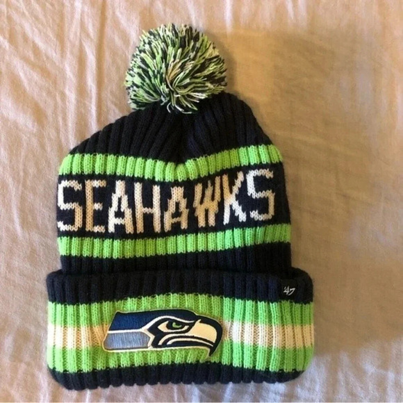 SEATTLE SEAHAWKS BERING '47 CUFF KNIT BEANIE - Picture 3 of 6